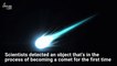 Astronomers Detected Space Rock Transforming Into a Comet For the First Time