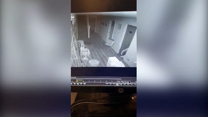 CCTV footage of break-in at beauty salon