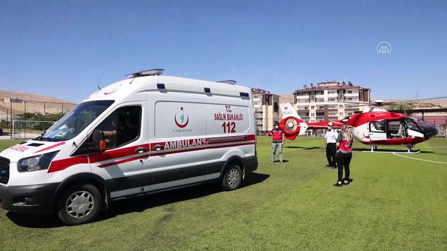 Beyin kanaması geçiren çocuk hava ambulansıyla hastaneye sevk edildi - MALATYA
