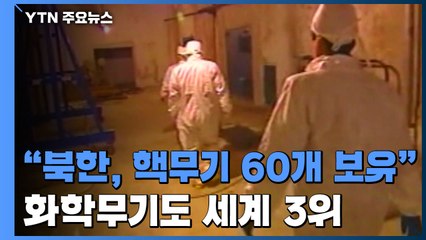 美 "北, 핵무기 60개 보유...화학무기도 세계 3위" / YTN