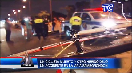 Un ciclista falleció y otro quedó herido tras ser atropellados por un automóvil en la vía a Samborondón