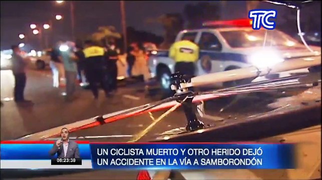 Un ciclista falleció y otro quedó herido tras ser atropellados por un automóvil en la vía a Samborondón