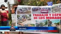 Moradores del Cerro de Mapasingue piden arreglo de las calles