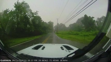 Transformer Catches Fire during Severe Storm