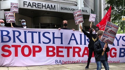 BA Betrayal protest