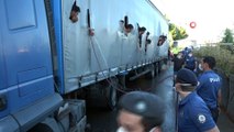 Samsun'da tırda 115 kaçak göçmen susuzluktan bitkin halde bulundu