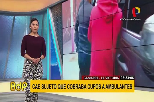Cae extorsionador que cobraba cupos a comerciantes informales de Gamarra