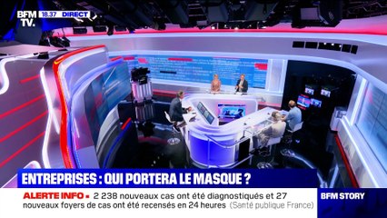 Story 8 : Le port du masque sera "systématisé" dans les entreprises à la rentrée - 18/08