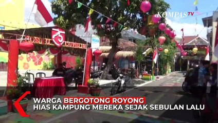 Semarakkan HUT RI ke-75 Tahun Warga Sulap Kampungnya Jadi Kampung Wuhan