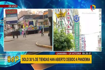 Crisis en Gamarra: solo el 30% de empresarios pudieron reabrir sus negocios
