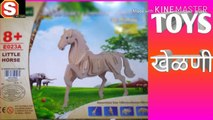 Wooden horse, Make horse from wooden pieces, creative toys, wooden toys, educational toys, swecan