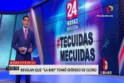 Trujillo: Alcalde de Moche toma dióxido de cloro como agua de tiempo