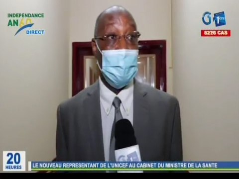 RTG / Visite du nouveau représentant de l’UNICEF au Gabon au cabinet du Ministre de la santé