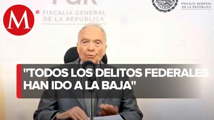 Delitos federales en el país han disminuido, asegura Gertz Manero