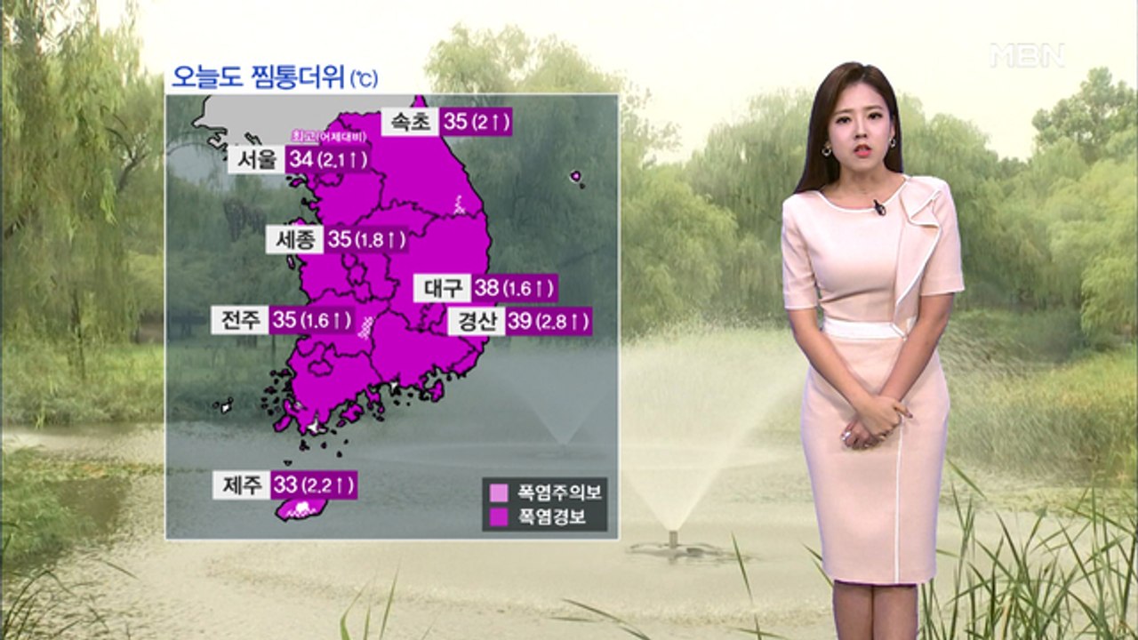 어제보다 더 더워…서울34도·경산39도