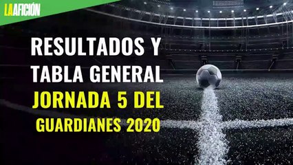 Resultados y tabla general tras la jornada 5 del Guardianes 2020