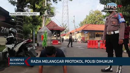 Melanggar Protokol Kesehatan, Polisi Dihukum