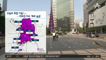 오늘 전국 ‘오존 농도’ 높음…외출 자제·수분 섭취 중요