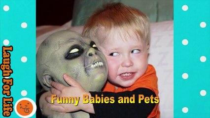 Funny Babies Reaction To Halloween Funny Babies And Pets