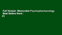 Full Version  Memorable Psychopharmacology  Best Sellers Rank : #3
