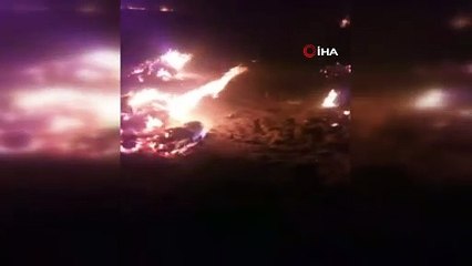 Manisa’da esrarengiz olay; gökyüzünde beliren ışık huzmesinin ardından yangın çıktı: "Bu bölgede insan eli ile bir yangın çıkması mümkün değil"