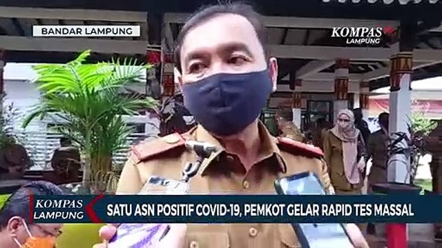 Satu ASN Positif Covid-19, Pemkot Bandar Lampung Gelar Rapid Test Massal