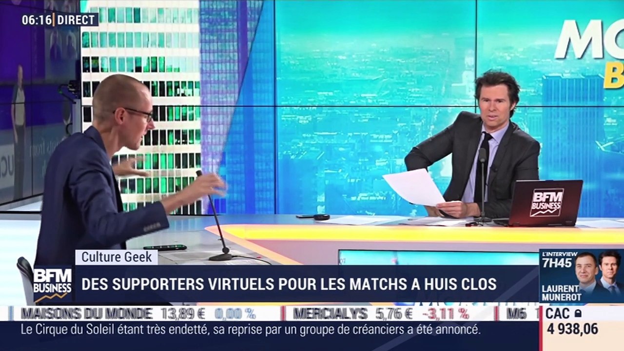 Culture Geek : Des supporters virtuels pour les matchs à huis clos, par Anthony Morel - 19/08