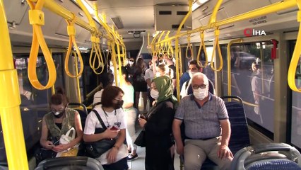 Beşiktaş’ta toplu taşımalara maske ve fazla yolcu denetimi