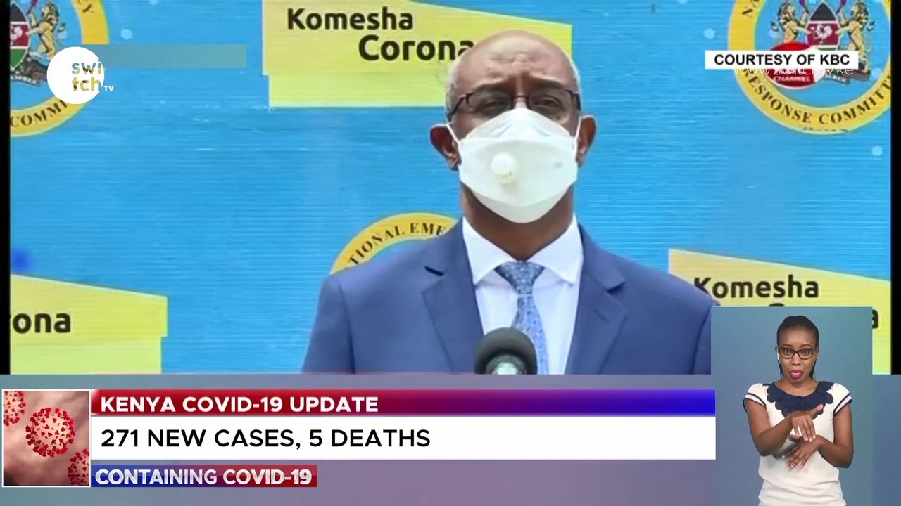 271 new cases, 5 deaths