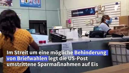 Streit um Briefwahlen: US-Post verschiebt Sparkurs