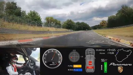 La Porsche Panamera réalise un chrono record de 7 mn 29,81 s sur la Nordschleife du Nürburgring