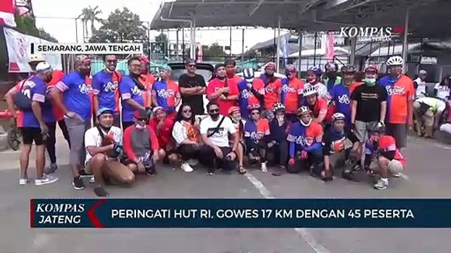 Peringati HUT RI, Gowes 17 Km Dengan 45 Peserta di Semarang