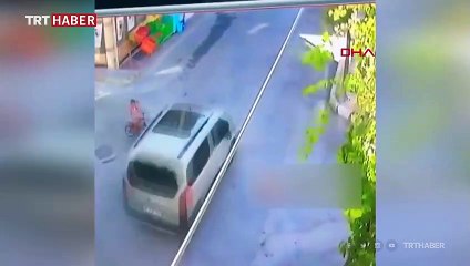 Küçük çocuğun ölümden döndüğü anlar kamerada