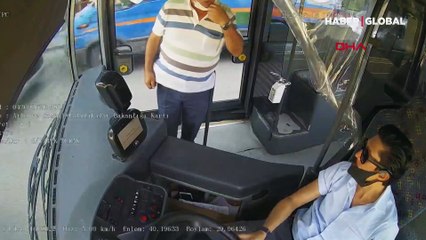 Maske uyarısı yapan otobüs şoförüne yumruk!