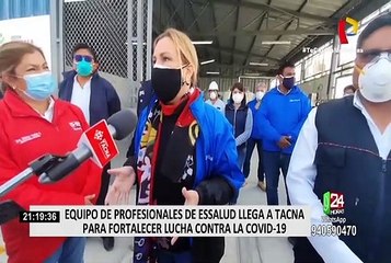 COVID-19 en Tacna: presidenta de EsSalud llegó con equipos para reforzar lucha