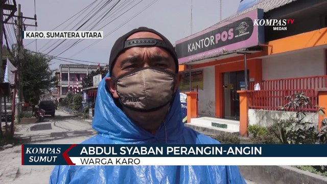 Kota Berastagi Diselimuti Abu Vulkanik Erupsi Gunung Api Sinabung