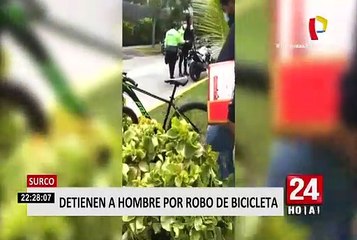 Surco: Detienen a hombre por robo de bicicleta