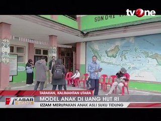 Izzam, Model Anak Suku Tidung di Uang Pecahan Rp 75.000