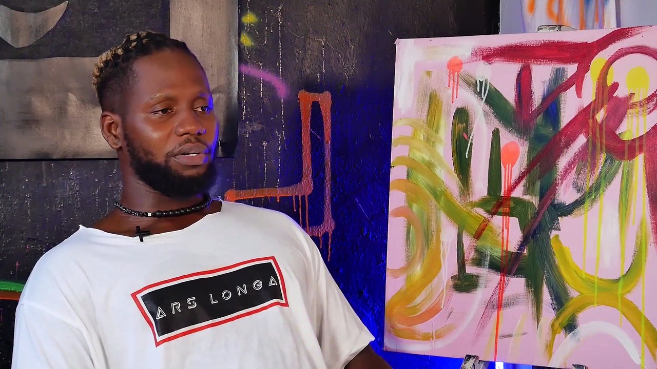 The artiste called 'Paintertainer'