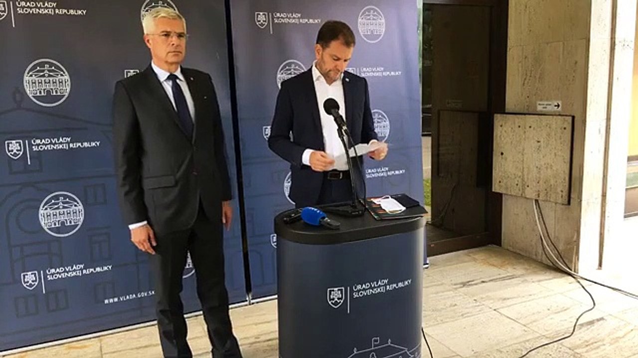 ZÁZNAM: Brífing premiéra I. Matoviča a ministra zahraničných vecí I. Korčoka