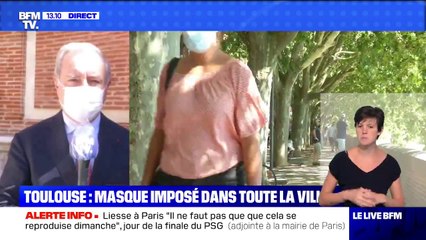 Masque imposé dans toute la ville de Toulouse: pour Moudenc, "il fallait une décision simple et intelligible"