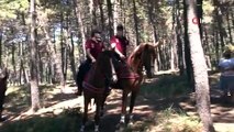Atlı polislerden Aydos Ormanında mangal denetimi