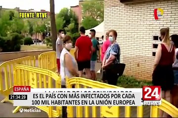 España se convierte en país con más infectado por cada 100 000 habitantes en la UE