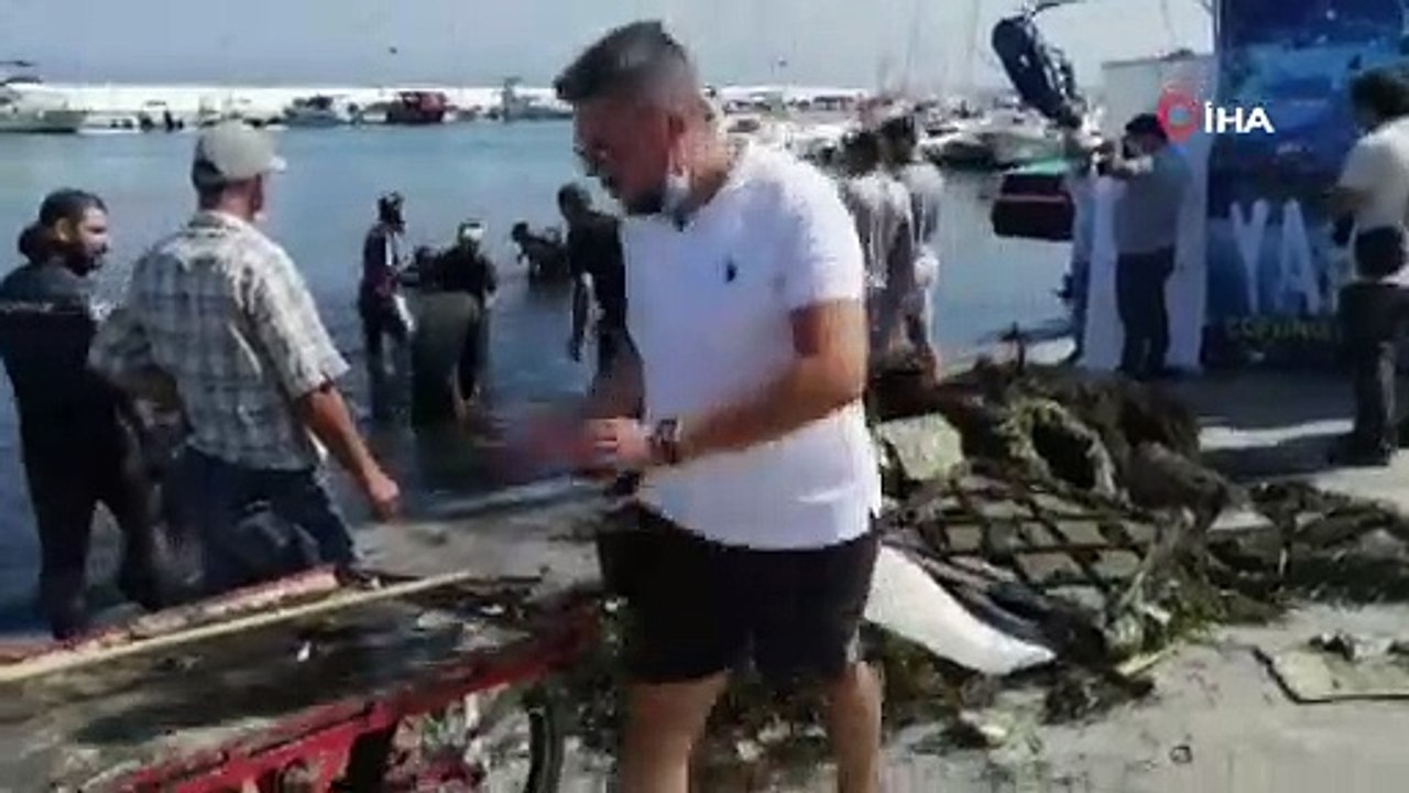 Denizden balık hariç her şey çıktı