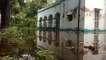 अधिकारी की लापरवाही से सिंचाई विभाग भवन में भरा बरसात का पानी