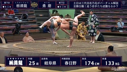 Tochiseiryu(Ms59w) vs Yuma(Ms52w) - July 2020, Makushita - Day 11