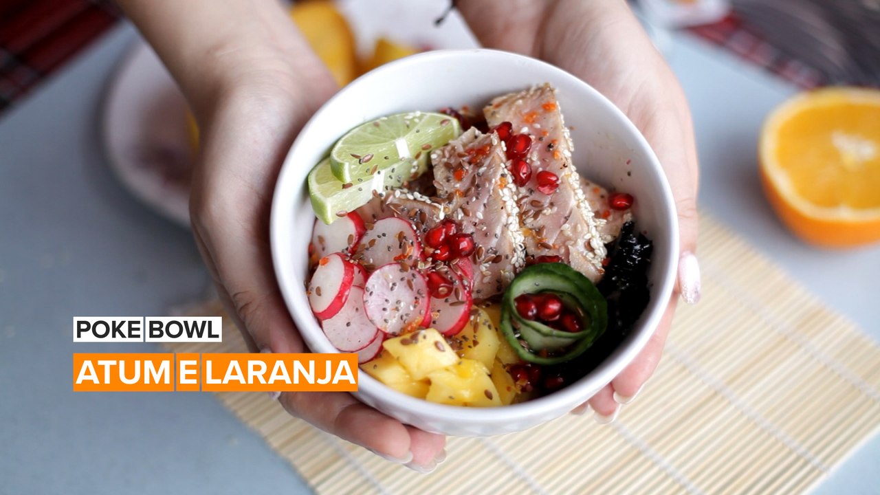 Poke bowl: Atum e Laranja
