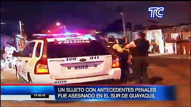 Sujeto con antecedentes penales fue asesinado en el sur de Guayaquil