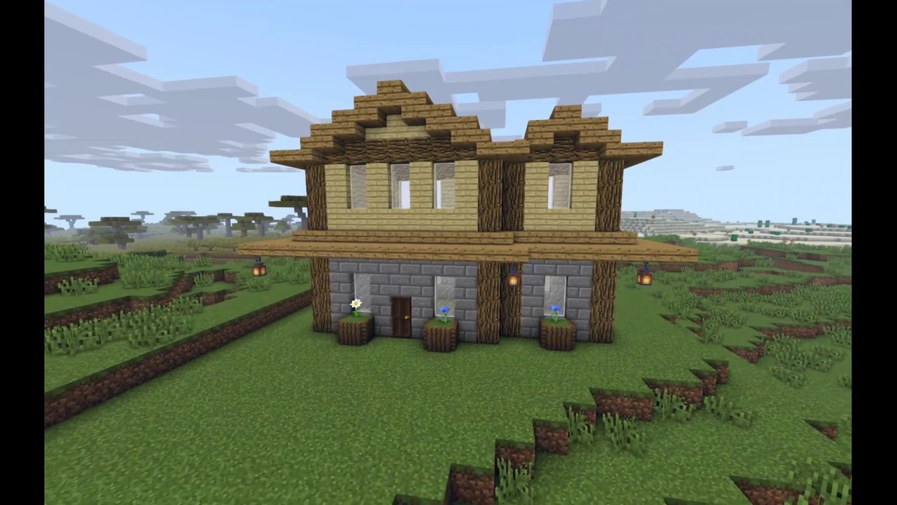 How to build a cottage house in minecraft (tutorial)