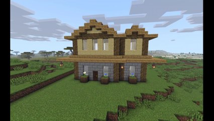 How to build a cottage house in minecraft (tutorial)